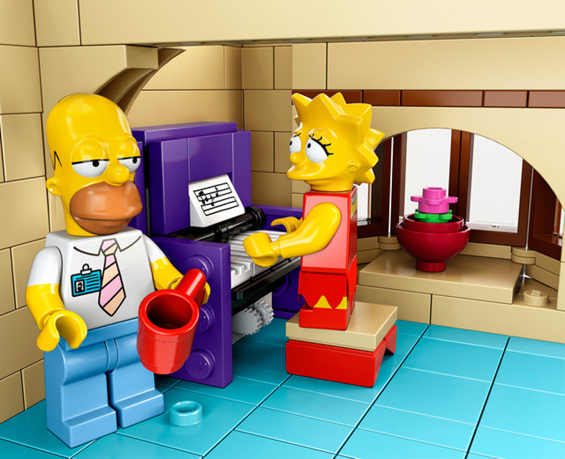 Illustration for article titled La casa Lego de los Simpson es un pequeña obra de arte